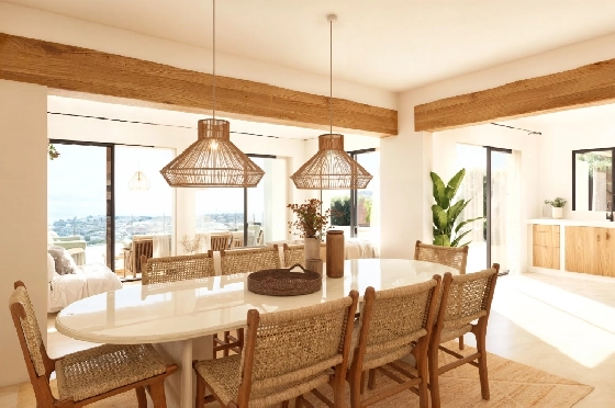 Villa in Moraira zu verkaufen, Wohnfläche 185 m², Baujahr 2026, Klimaanlage, Grundstück 778 m², 4 Schlafzimmer, 4 Badezimmer, Pool, ref.: AM-12682DA-12