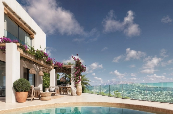 Villa in Moraira zu verkaufen, Wohnfläche 185 m², Baujahr 2026, Klimaanlage, Grundstück 778 m², 4 Schlafzimmer, 4 Badezimmer, Pool, ref.: AM-12682DA-6
