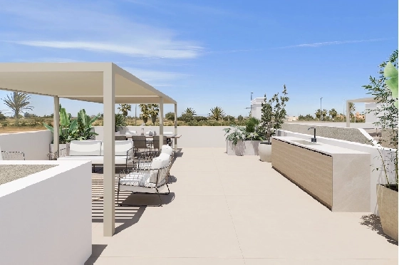 Villa in Los Alcazares zu verkaufen, Wohnfläche 197 m², Zustand Erstbezug, Grundstück 356 m², 3 Schlafzimmer, 3 Badezimmer, Pool, ref.: HA-LAN-451-E03-14