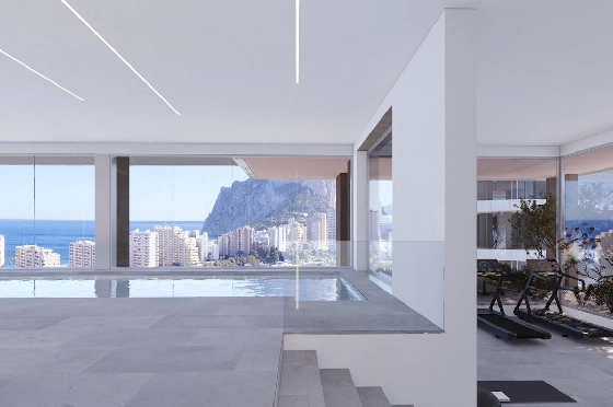 Etagen Apartment in Calpe zu verkaufen, Wohnfläche 133 m², Zustand Erstbezug, + fussboden, Klimaanlage, 3 Schlafzimmer, 2 Badezimmer, Pool, ref.: HA-CAN-160-A02-9