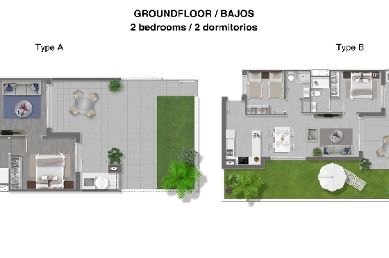 Apartment in Torrevieja(La Mata, Torrevieja, Costa Blanca) zu verkaufen, Wohnfläche 65 m², Grundstück 92 m², 2 Schlafzimmer, 2 Badezimmer, Pool, ref.: TW-EDEN-BEACH-12-27