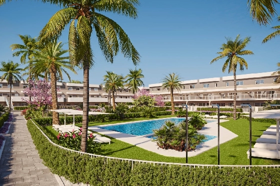 Apartment in Monforte Del Cid(Alenda Golf) zu verkaufen, Wohnfläche 81 m², Grundstück 162 m², 2 Schlafzimmer, 2 Badezimmer, Pool, ref.: TW-ALLURE-2-6