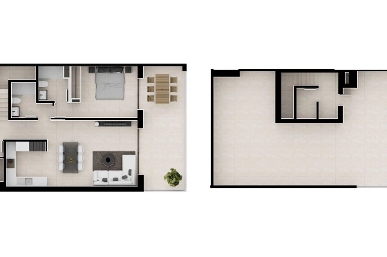 Apartment in Cartagena(La Manga, Murcia, Costa Blanca) zu verkaufen, Wohnfläche 102 m², Grundstück 227 m², 3 Schlafzimmer, 2 Badezimmer, Pool, ref.: TW-SIENA,-LA-MANGA-30