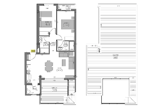 Penthouse Apartment in Algorfa zu verkaufen, Wohnfläche 156 m², Zustand Erstbezug, Klimaanlage, 2 Schlafzimmer, 2 Badezimmer, Pool, ref.: HA-ARN-116-A03-8