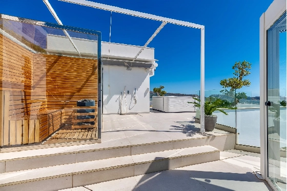 Villa in Moraira zu verkaufen, Wohnfläche 370 m², Baujahr 2022, Klimaanlage, Grundstück 813 m², 4 Schlafzimmer, 4 Badezimmer, Pool, ref.: AM-12683DR-23