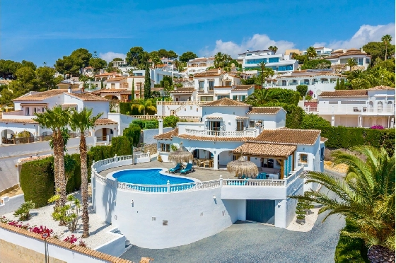Villa in Moraira zu verkaufen, Wohnfläche 290 m², Baujahr 2003, + Ofen, Klimaanlage, Grundstück 847 m², 3 Schlafzimmer, 3 Badezimmer, Pool, ref.: AM-12692DR-10