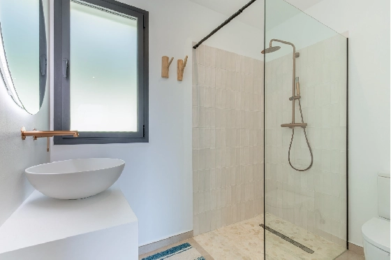 Villa in Moraira zu verkaufen, Wohnfläche 347 m², Baujahr 2025, Klimaanlage, Grundstück 852 m², 4 Schlafzimmer, 5 Badezimmer, Pool, ref.: AM-12704DA-33