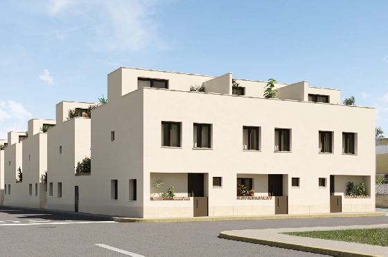 Reihenhaus-Mitte in Els Poblets zu verkaufen, Wohnfläche 95 m², Grundstück 53 m², 3 Schlafzimmer, 2 Badezimmer, ref.: IV-SV5-3