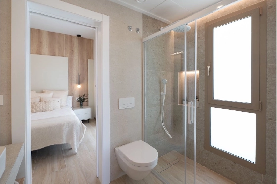 Eck-Reihenhaus in Los Alcazares zu verkaufen, Wohnfläche 146 m², Zustand Erstbezug, Klimaanlage, Grundstück 177 m², 3 Schlafzimmer, 2 Badezimmer, Pool, ref.: HA-LAN-480-Q01-15