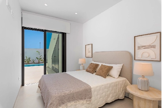 Villa in Los Alcazares zu verkaufen, Wohnfläche 198 m², Zustand Erstbezug, Klimaanlage, Grundstück 235 m², 3 Schlafzimmer, 2 Badezimmer, Pool, ref.: HA-LAN-501-E01-19